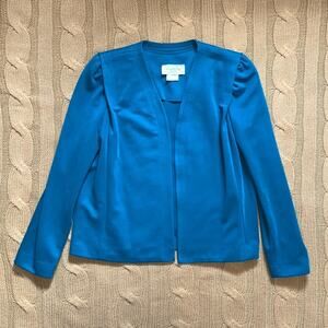 Vintage TEAL Leslie Fay‎ Petites jacket